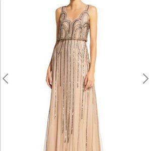 Adrianna Papell Art Neauvu Beaded Gown